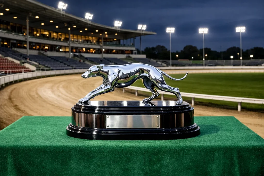 English Greyhound Derby trophy and prize fund of 175000 pounds