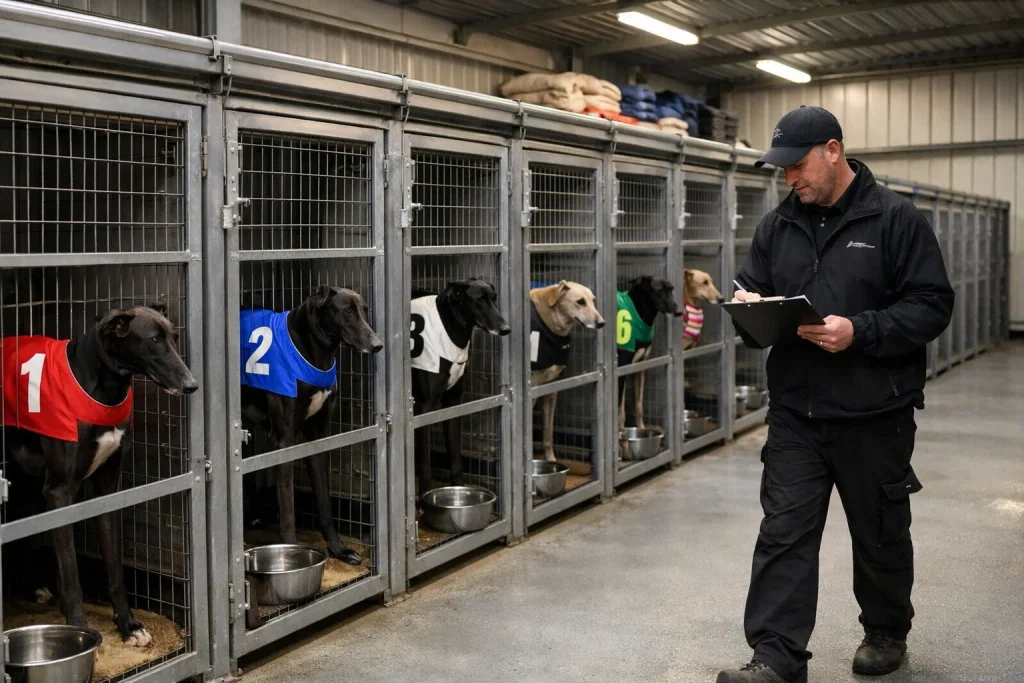 Hove greyhound trainer standings and kennel strike rates for 2026